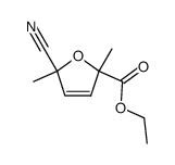 ethyl 5-cyano-2,5-dimethyl-2,5-dihydrofuran-2-carboxylate结构式