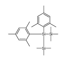 bis(2,4,6-trimethylphenyl)-bis(trimethylsilyl)silane结构式