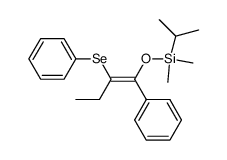 α-phenylselenobutyrophenone dimethylisopropylsilyl enol ether Structure