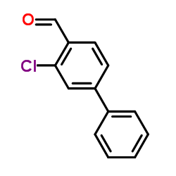 3-Chloro-4-biphenylcarbaldehyde structure