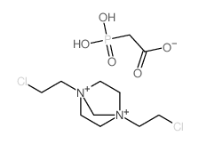 1,4-bis(2-chloroethyl)-1,4-diazoniabicyclo[2.2.1]heptane,2-phosphonoacetate Structure