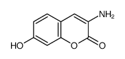 3-氨基-7-羟基香豆素结构式