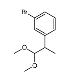 1-bromo-3-(1,1-dimethoxypropan-2-yl)benzene结构式