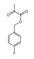 (4-fluorophenyl)methyl 2-oxopropanoate Structure