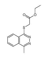 1-(ethoxycarbonylmethylthio)-4-methylphthalazine Structure
