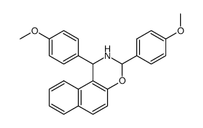 1,3-bis(4-methoxyphenyl)-2,3-dihydro-1H-naphtho[1,2-e][1,3]oxazine Structure