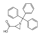 (S)-1-Tritylaziridine-2-carboxylic acid Structure