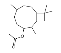 2,6,10,10-tetramethylbicyclo[7.2.0]undec-3-yl acetate结构式