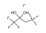 (2,2-Dihydroxy-3,3,3-trifluoropropyl)trimethylammonium iodide Structure