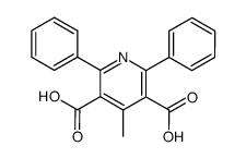 4-methyl-2,6-diphenyl-pyridine-3,5-dicarboxylic acid Structure