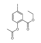 2-乙酰氧基-5-碘苯甲酸乙酯结构式
