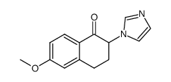 2-(1H-imidazol-1-yl)-6-methoxy-3,4-dihydronaphthalen-1(2H)-one结构式