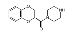 (R)-(2,3-二氢-苯并[1,4]二噁英-2-基)-哌嗪-1-甲酮结构式