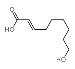 9-羟基-2-壬烯酸结构式