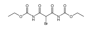 N,N'-bis-ethoxycarbonyl-2-bromo-malonic acid diamide结构式