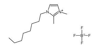 1-辛基-2,3-二甲基咪唑四氟硼酸盐结构式