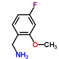 4-氟-2-甲氧苄胺结构式