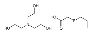 2-[bis(2-hydroxyethyl)amino]ethanol,2-propylsulfanylacetic acid Structure