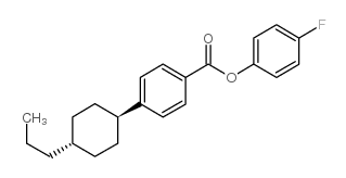 4’-反式-丙基环己基苯甲酸 3-氟苯酯结构式