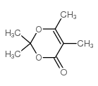 2,2,5,6-四甲基-4H-1,3-二氧杂-4-己酮结构式