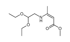 methyl (Z)-3-((2,2-diethoxyethyl)amino)but-2-enoate结构式