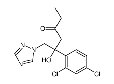 5-(2,4-dichlorophenyl)-5-hydroxy-6-(1,2,4-triazol-1-yl)hexan-3-one结构式
