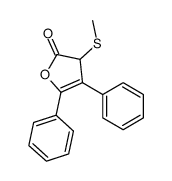 3-methylsulfanyl-4,5-diphenyl-3H-furan-2-one结构式