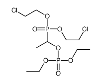1-[bis(2-chloroethoxy)phosphoryl]ethyl diethyl phosphate Structure