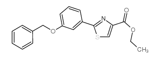 2-(3-苄氧基苯基)-噻唑-4-羧酸乙酯结构式
