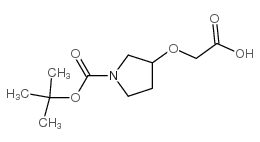 1-BOC-3-吡咯烷氧乙酸结构式