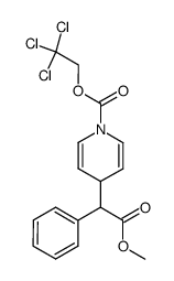 4-(Methoxycarbonyl-phenyl-methyl)-4H-pyridine-1-carboxylic acid 2,2,2-trichloro-ethyl ester Structure
