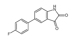 5-(4-fluorophenyl)indoline-2,3-dione Structure