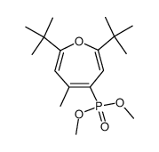 2,7-Di-tert-butyl-4-(dimethoxyphosphoryl)-5-methyloxepin结构式