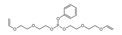 bis[2-(2-ethenoxyethoxy)ethyl] phenyl phosphite结构式