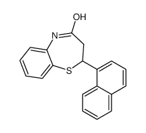 2-naphthalen-1-yl-3,5-dihydro-2H-1,5-benzothiazepin-4-one结构式