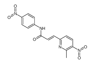 3-(6-methyl-5-nitropyridin-2-yl)-N-(4-nitrophenyl)prop-2-enamide Structure