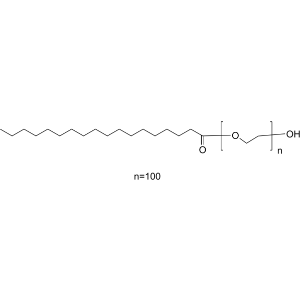 聚乙二醇硬脂酸酯结构式