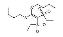 1-[1-butylsulfanyl-2,2-bis(ethylsulfonyl)ethenyl]sulfanylbutane Structure