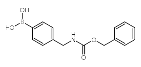 (4-((((Benzyloxy)carbonyl)amino)methyl)phenyl)boronic acid Structure