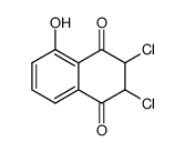 2,3-dichloro-5-hydroxy-2,3-dihydro-[1,4]naphthoquinone Structure