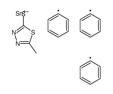 (5-methyl-1,3,4-thiadiazol-2-yl)sulfanyl-triphenylstannane Structure