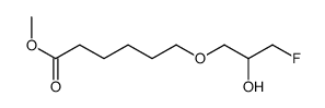 methyl 6-[(2R)-3-fluoro-2-hydroxypropoxy]hexanoate结构式