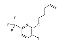 3-iodo-2-pent-4-enoxy-6-(trifluoromethyl)pyridine Structure