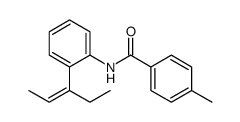 4-methyl-N-(2-pent-2-en-3-ylphenyl)benzamide结构式