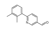 6-(2,3-二甲基苯基)-3-吡啶甲醛结构式