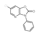 Oxazolo[4,5-b]pyridin-2(3H)-one,6-chloro-3-phenyl-结构式