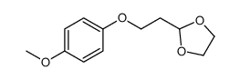 2-[2-(4-methoxyphenoxy)ethyl]-1,3-dioxolane结构式