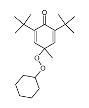 2,6-Di-tert-butyl-4-cyclohexylperoxy-4-methyl-cyclohexa-2,5-dienone结构式