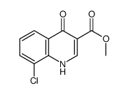 8-氯-1,4-二氢-4-氧代-3-喹啉羧酸甲酯结构式