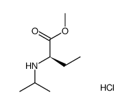 (R)-2-(异丙基氨基)丁酸甲酯盐酸盐结构式